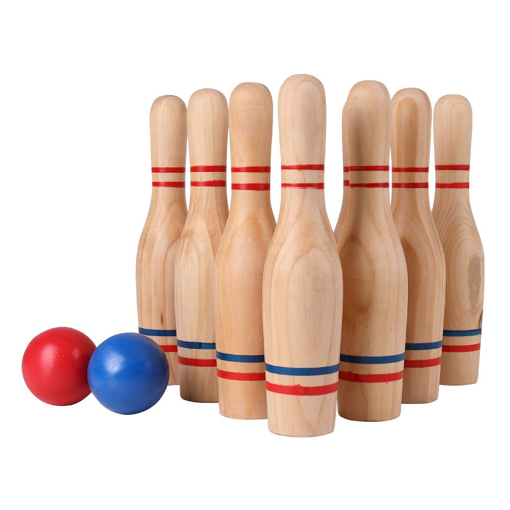 Mini Juego De Bolos De Mesa De Madera SilverChry – 10 Bolos, Rampa Y Bola De Acero, Ideal Para Toda La Familia
