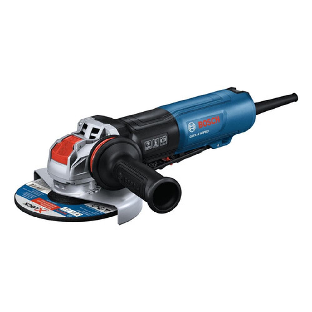 Amoladora Angular Bosch X-lock 6 Gwx14-60pbd Con Motor De 13 Azul ...