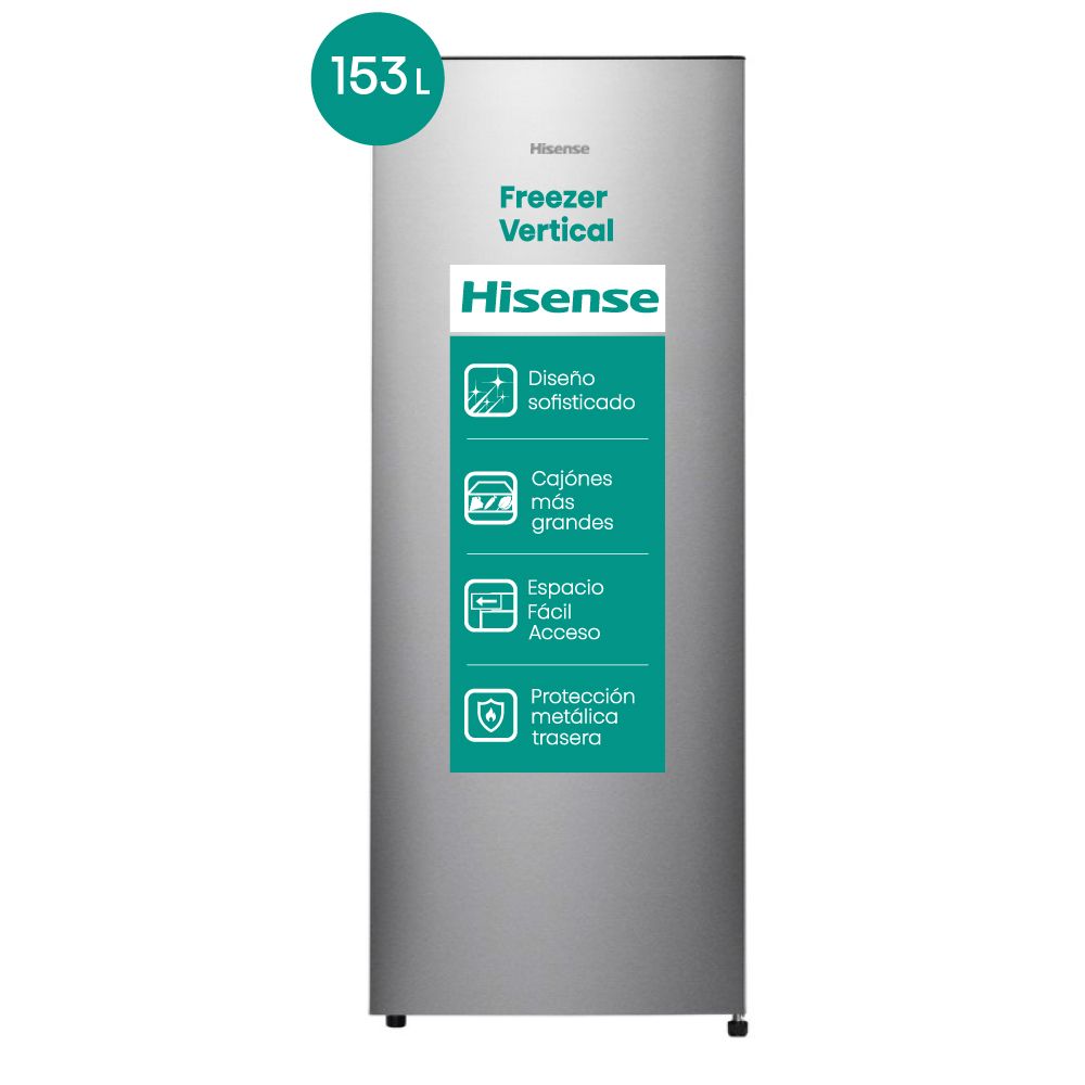 Freezer Vertical Hisense RS20DCS 153 Lt