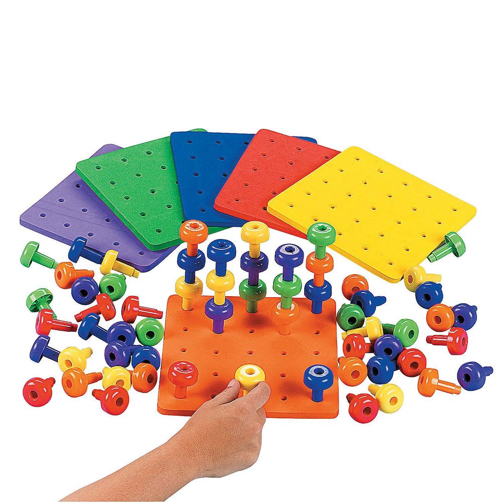 Fun Express Stack It Peg Game with Board