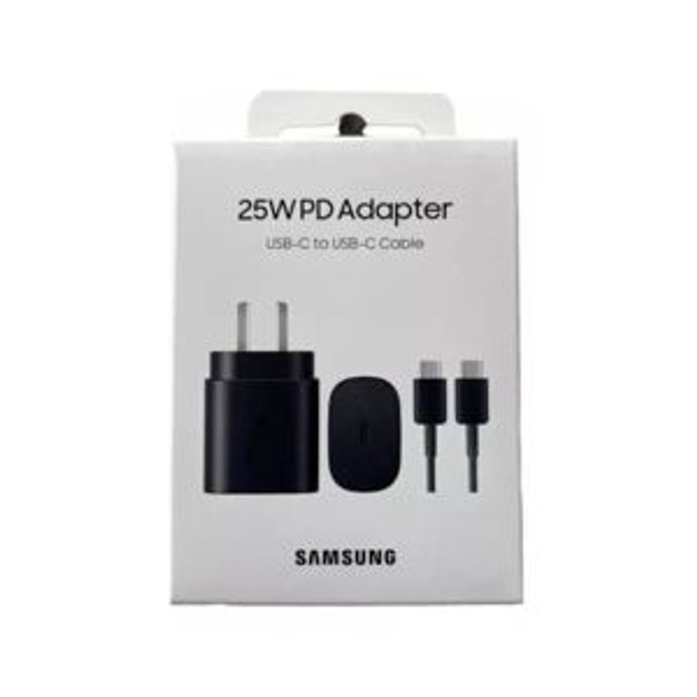 Cargador Samsung Ultra Rapido Original 25w Con Cable C A C Negro