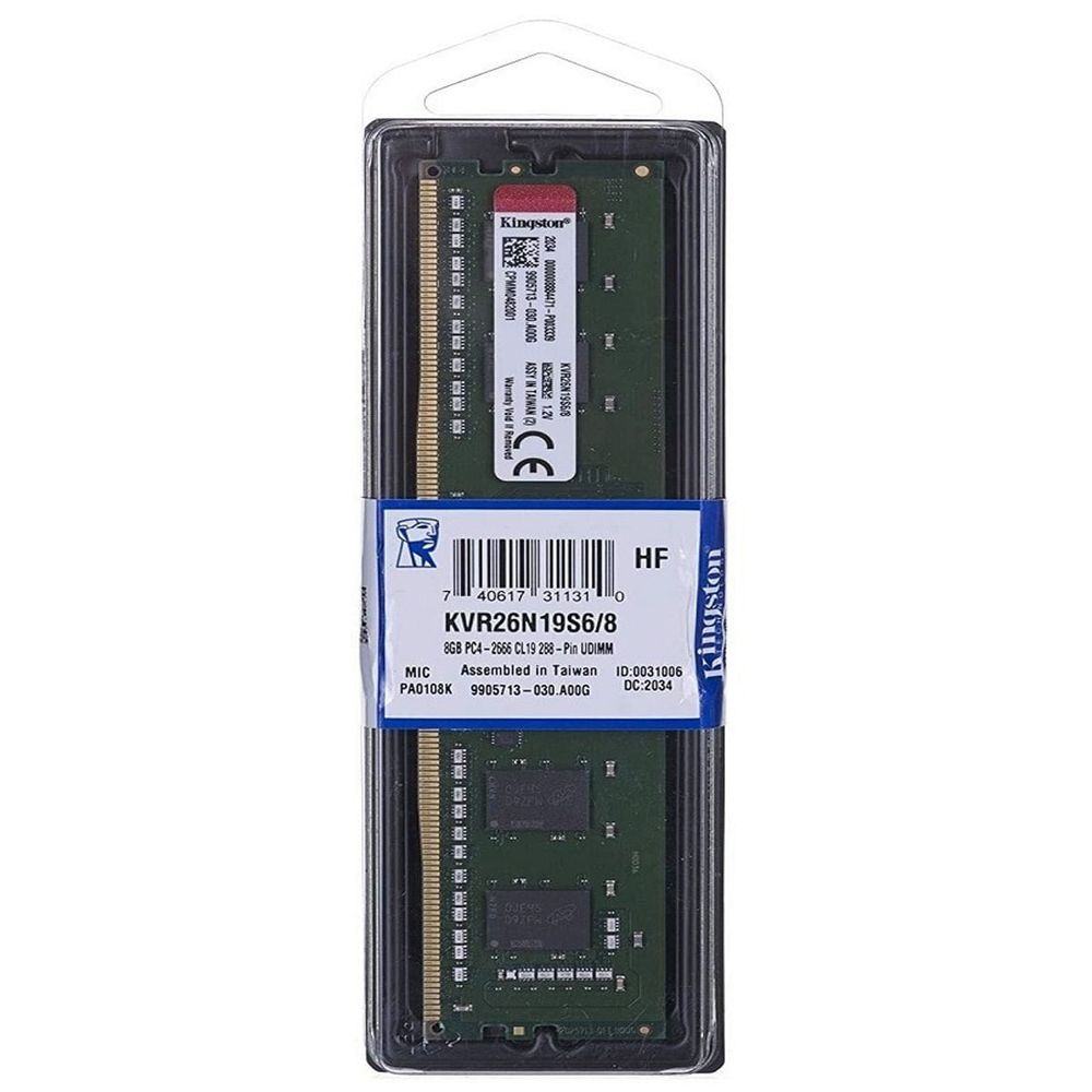 Barette RAM Kingston 4 Go DDR4 2666 MHz (KVR26N19S6/4) - Testée & En Excellent état