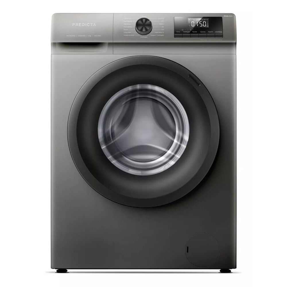 Lavarropas Philco 8kg 1400rpm Inverter carga frontal inox gtia 12m. 2