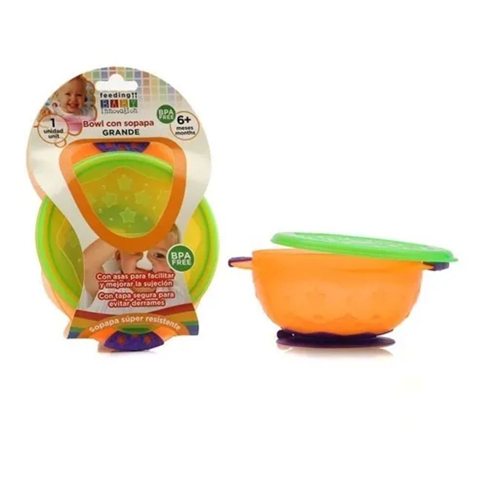 Bowl Baby Innovation Con Sopapa, Asas Y Tapa Grande