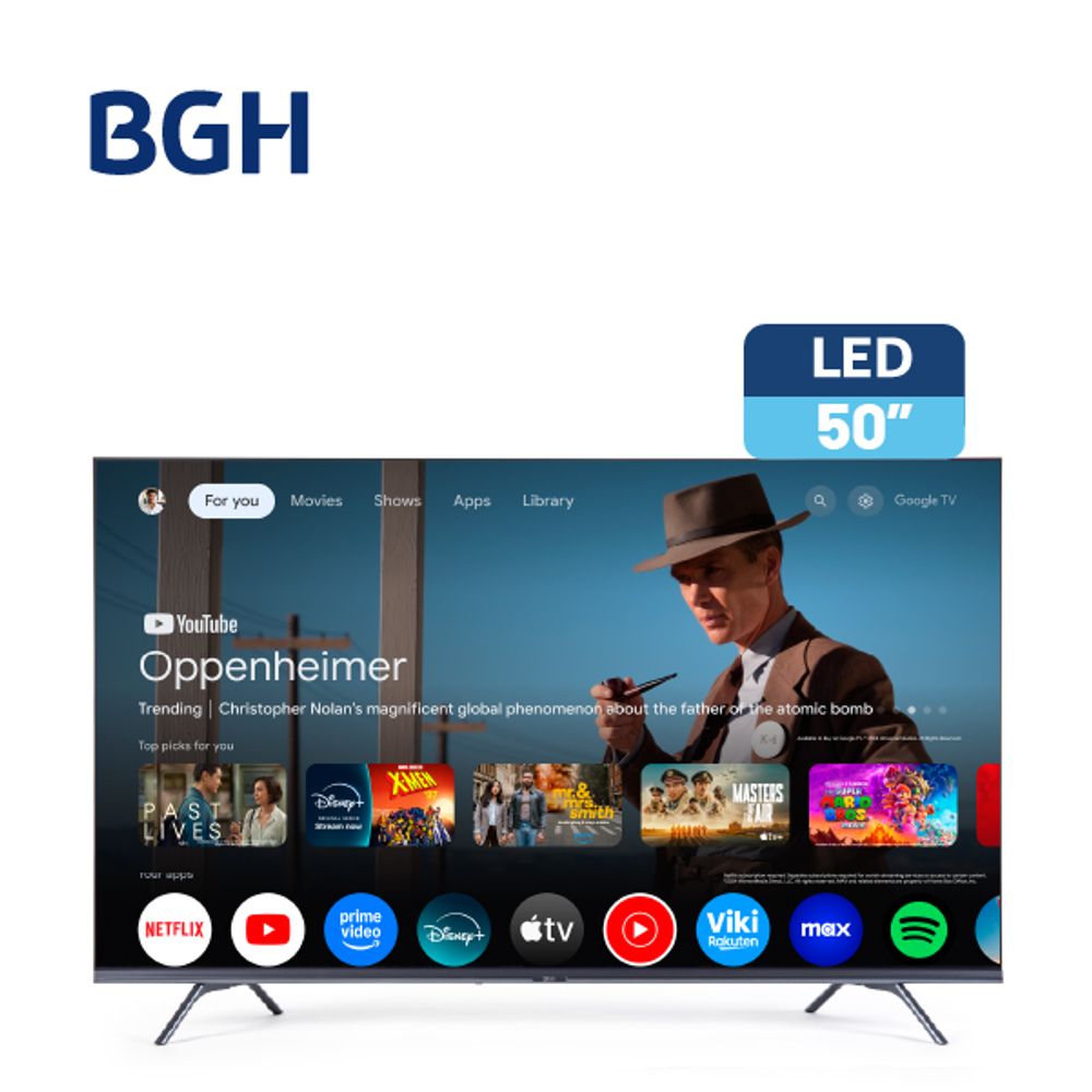 Smart TV BGH 50” 4K UHD Google TV B5023US6G