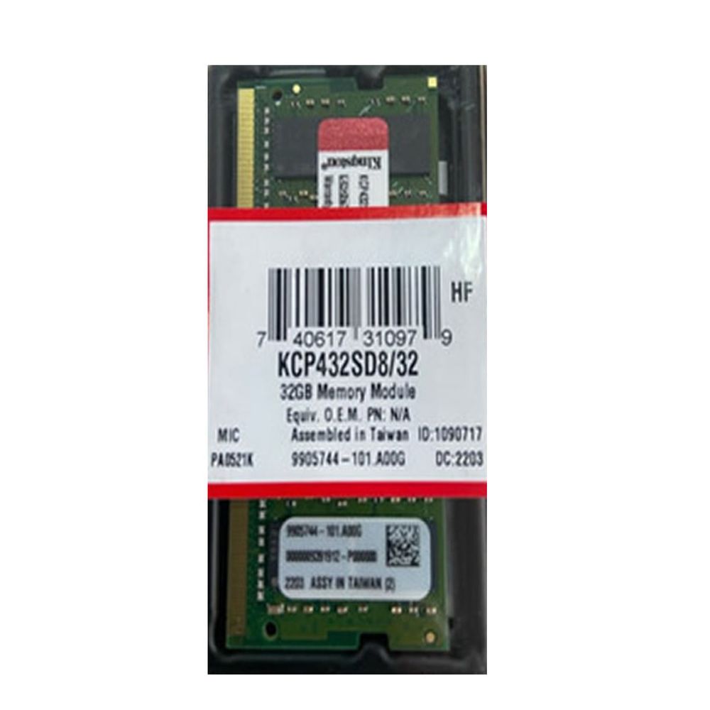 Mémoire Serveur Kingston 32 Go DDR3 (4x8 Go) D'occasion - KTH-PL313K3/24G