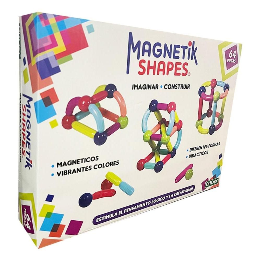 Shape Magnectics Magnetik Shapes 64 Piezas Magnetic shapes