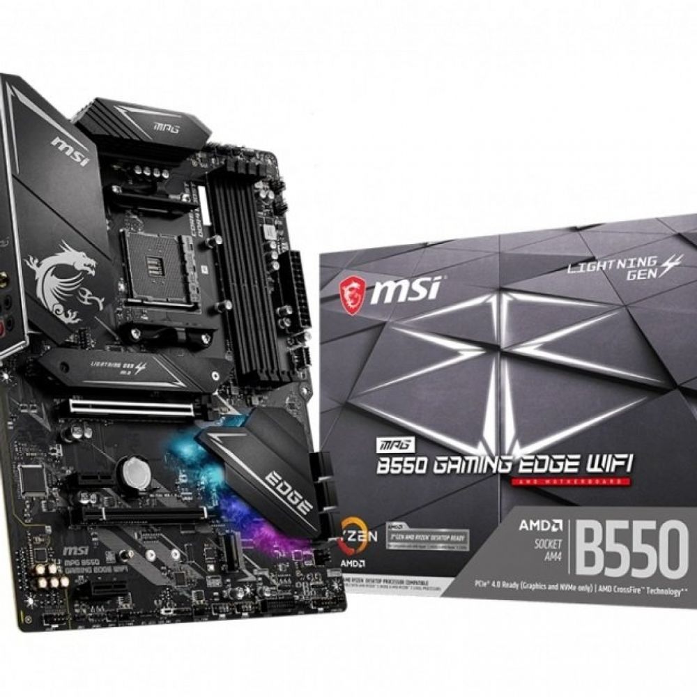 MOTHERBOARD MSI AM4 MPG B550 GAMING EDGE WIFI BOX ATX