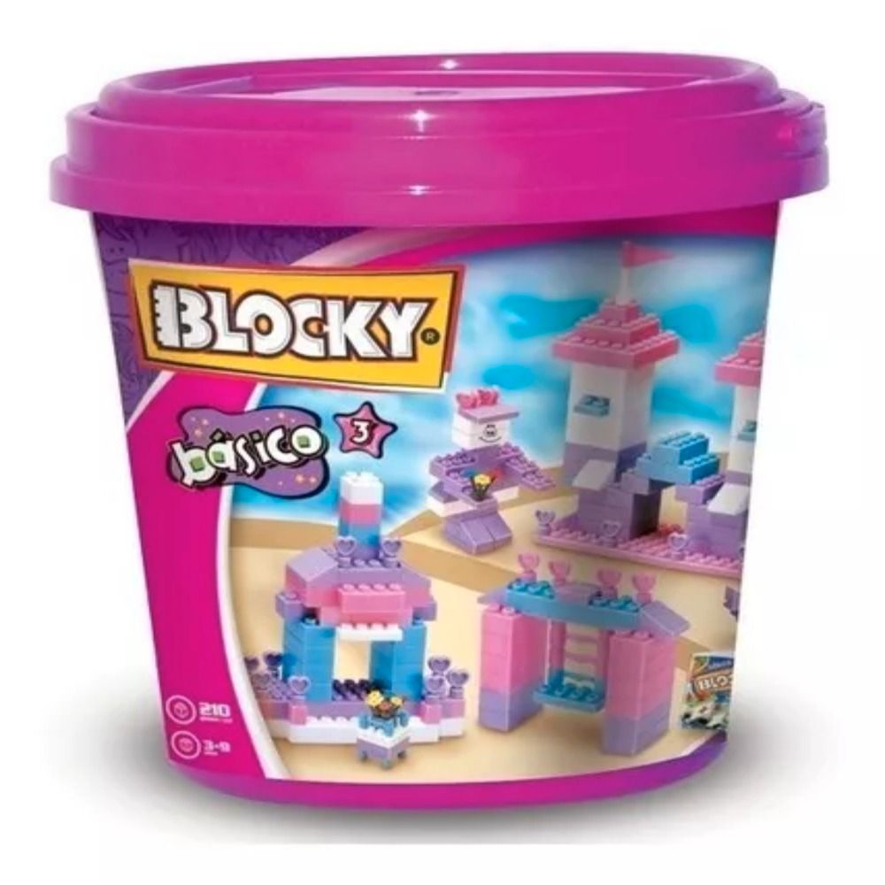 Blocky Básico 3 - Balde De 210 Piezas