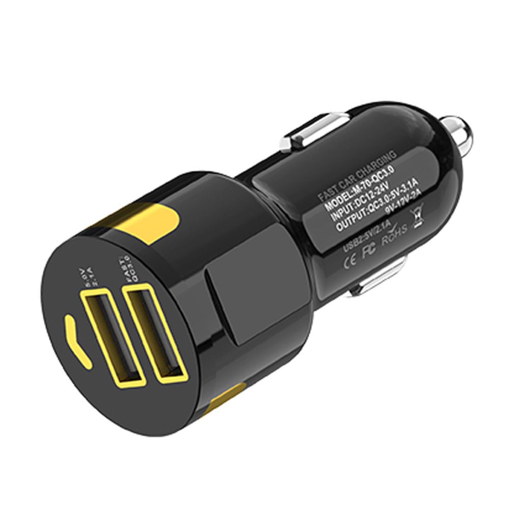 Cargador para Auto Carga Rapida 3.0 Cable Usb Tipo C