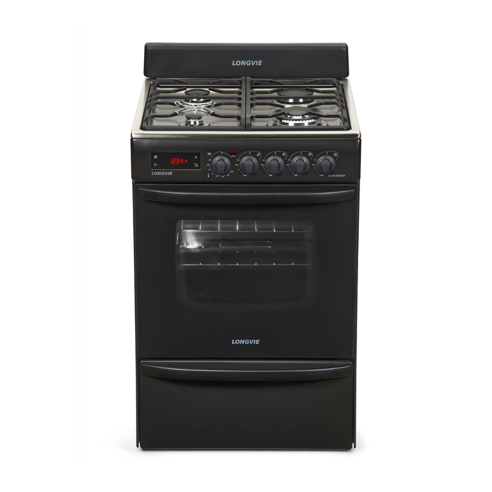 Cocina A Gas Longvie 56CM 21501GT Negra