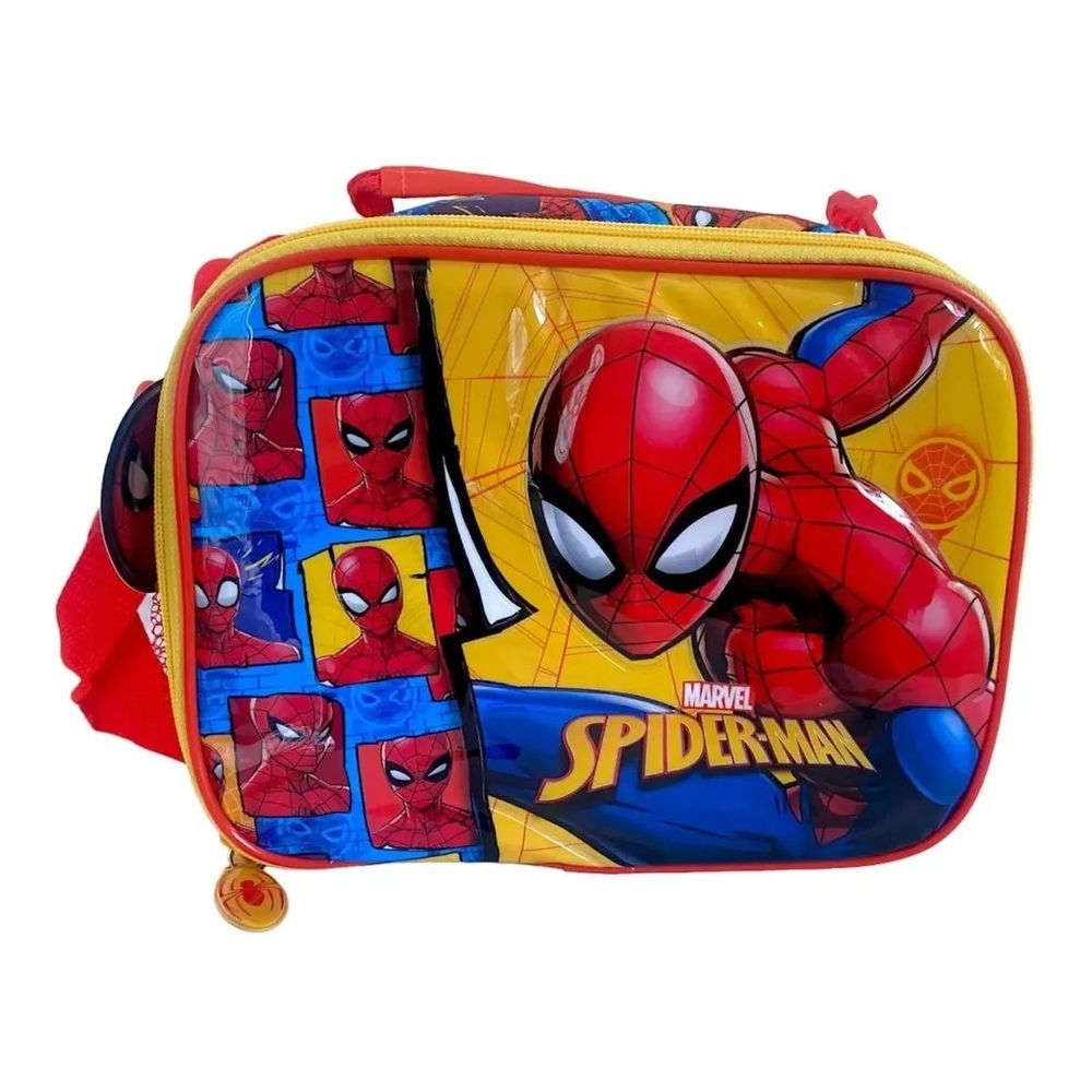 H&h Bottiglia Termica Spider-Man Black Marvel in Acciaio Inox LT 0.5