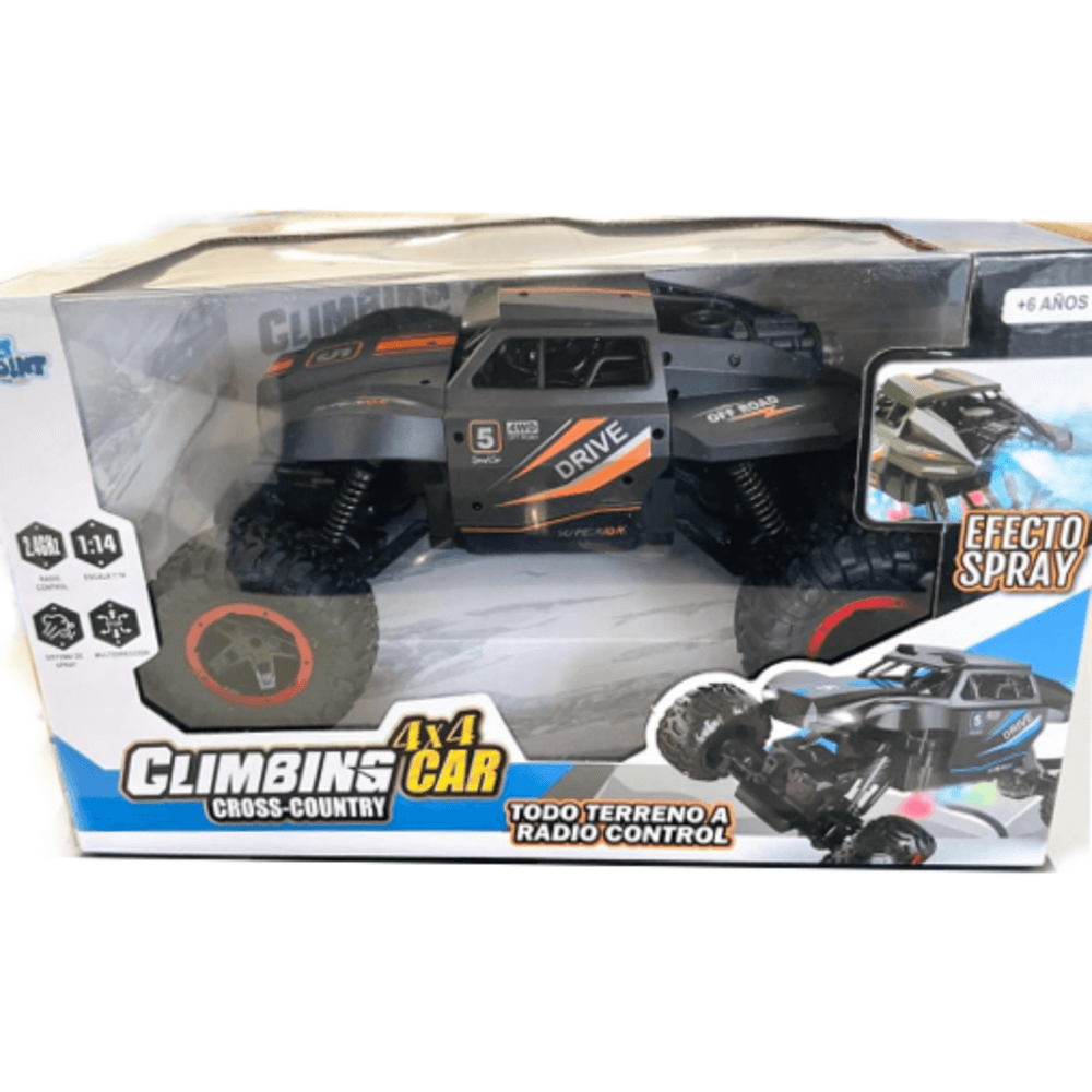 Camioneta 4x4 A Radio Control Climbing Cross Country Naranja