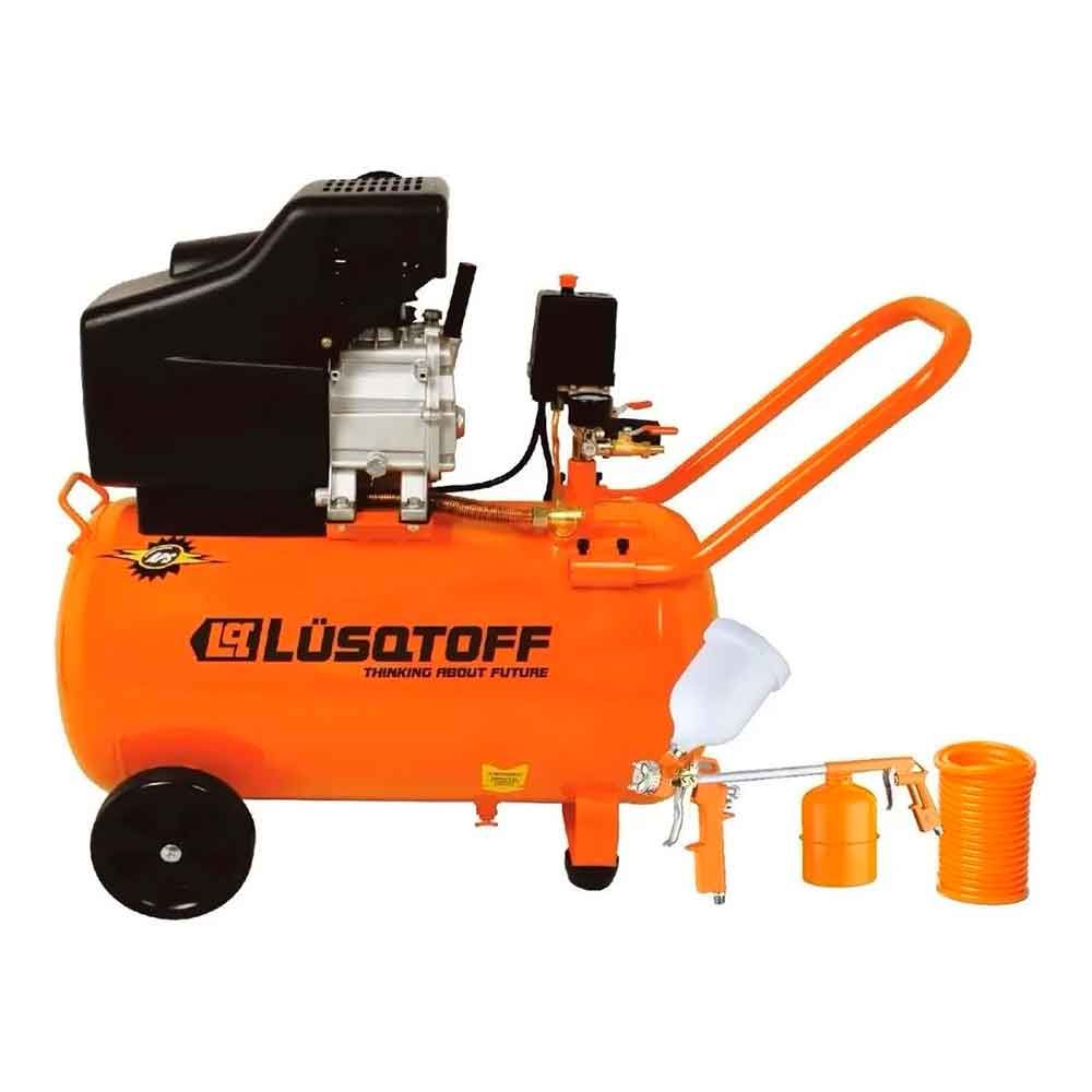 Compresor De Aire Lusqtoff 50 Litros 2.5 Hp + Kit De 5 Piezas Para