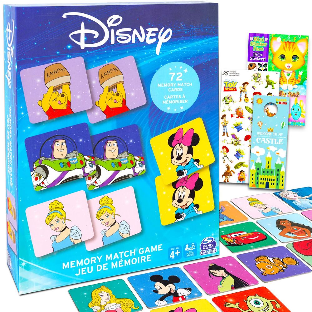 Disney Memory Matching Game Set – Paquete con