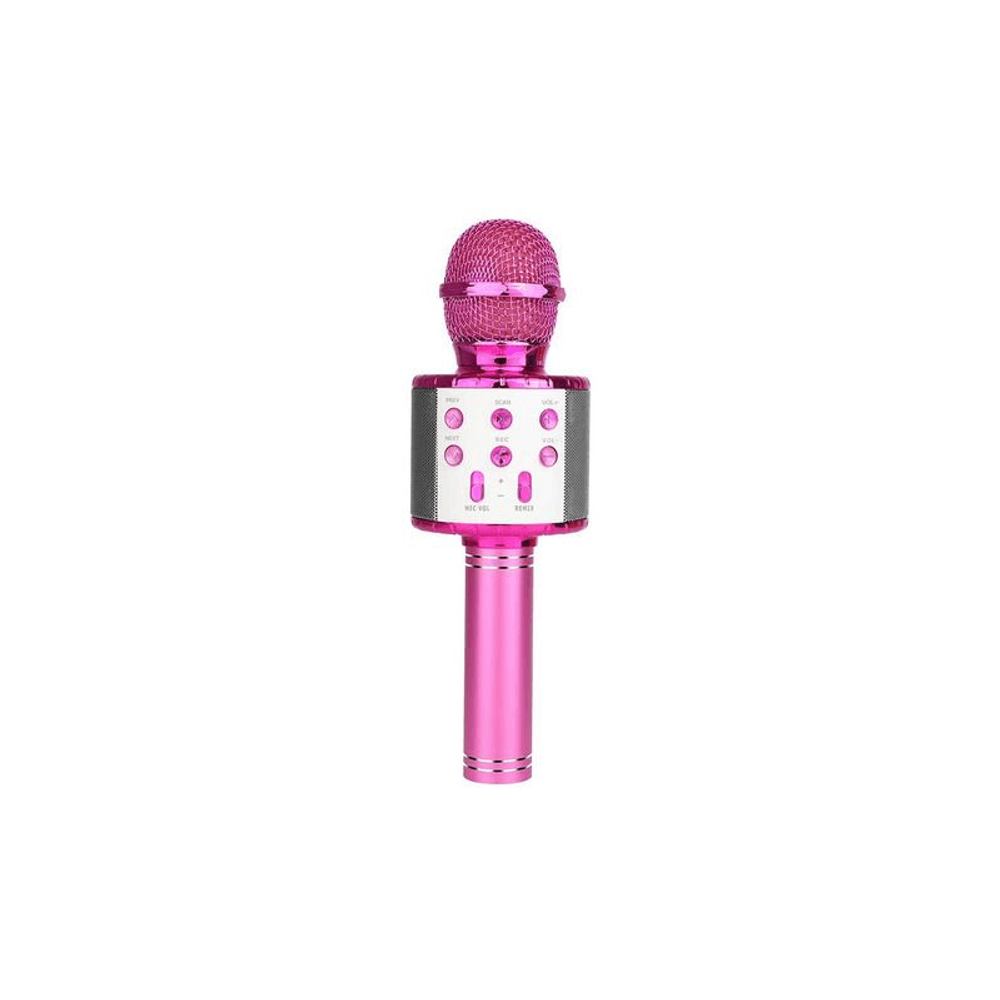 Microfono Inalambrico Rosa Microfono Inalambrico Karaoke Bluetooth Wireless Rosa Ws858p