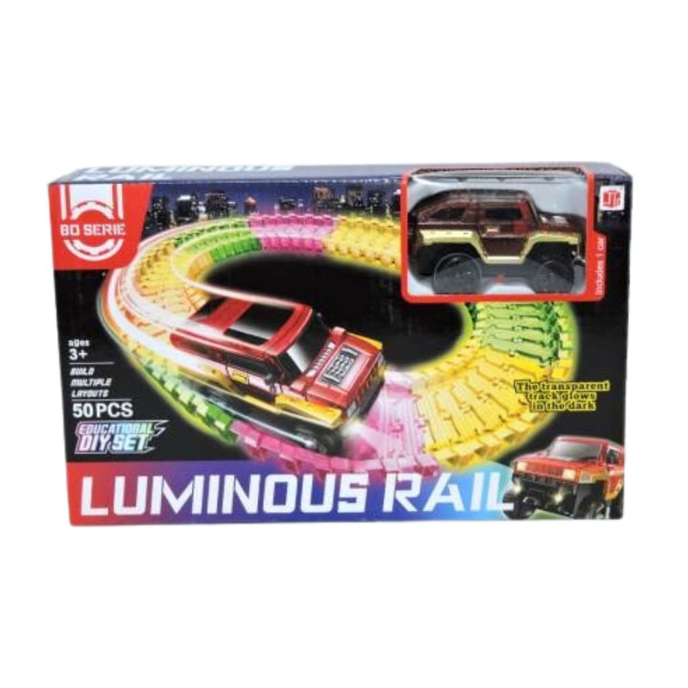 Pista Serie Luminous Rail 50 Piezas
