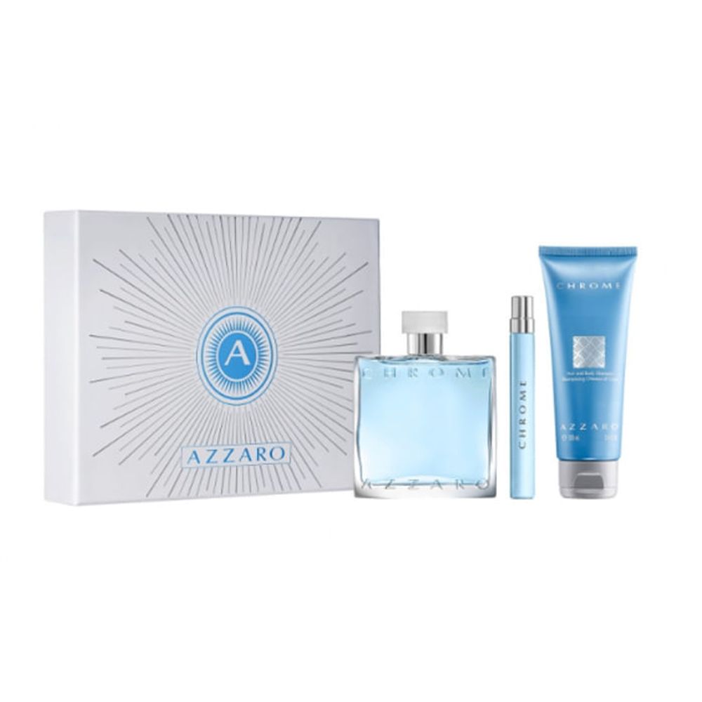 Set Azzaro Chrome Edt 100ml H B100 Talla Edt 10ml