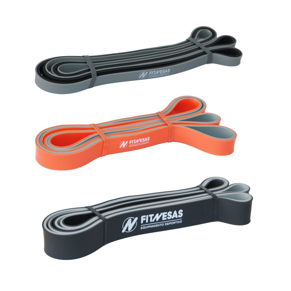 Set De 3 Super Bandas Power Bands Gym Dominadas