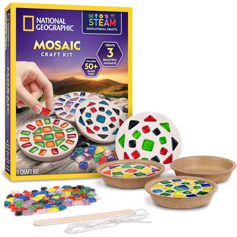 National Geographic Kit De Recharge Pour Culbuteur De Pierres – 2,26 Kg De Pierres Et Gemmes Non Polies – 20 Grains De Polissage – 5 Bases De Bijoux – Dès 8 Ans
