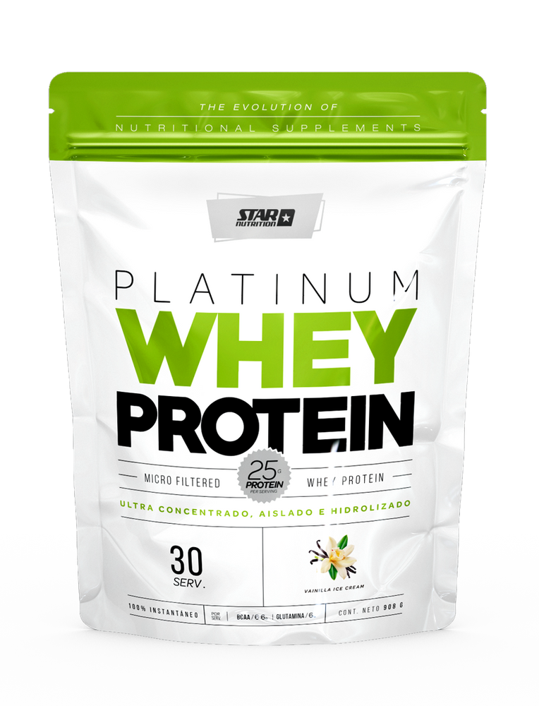 Whey Protein 2 Lb Star Nutrition Empaque Economico Sabor Vainilla