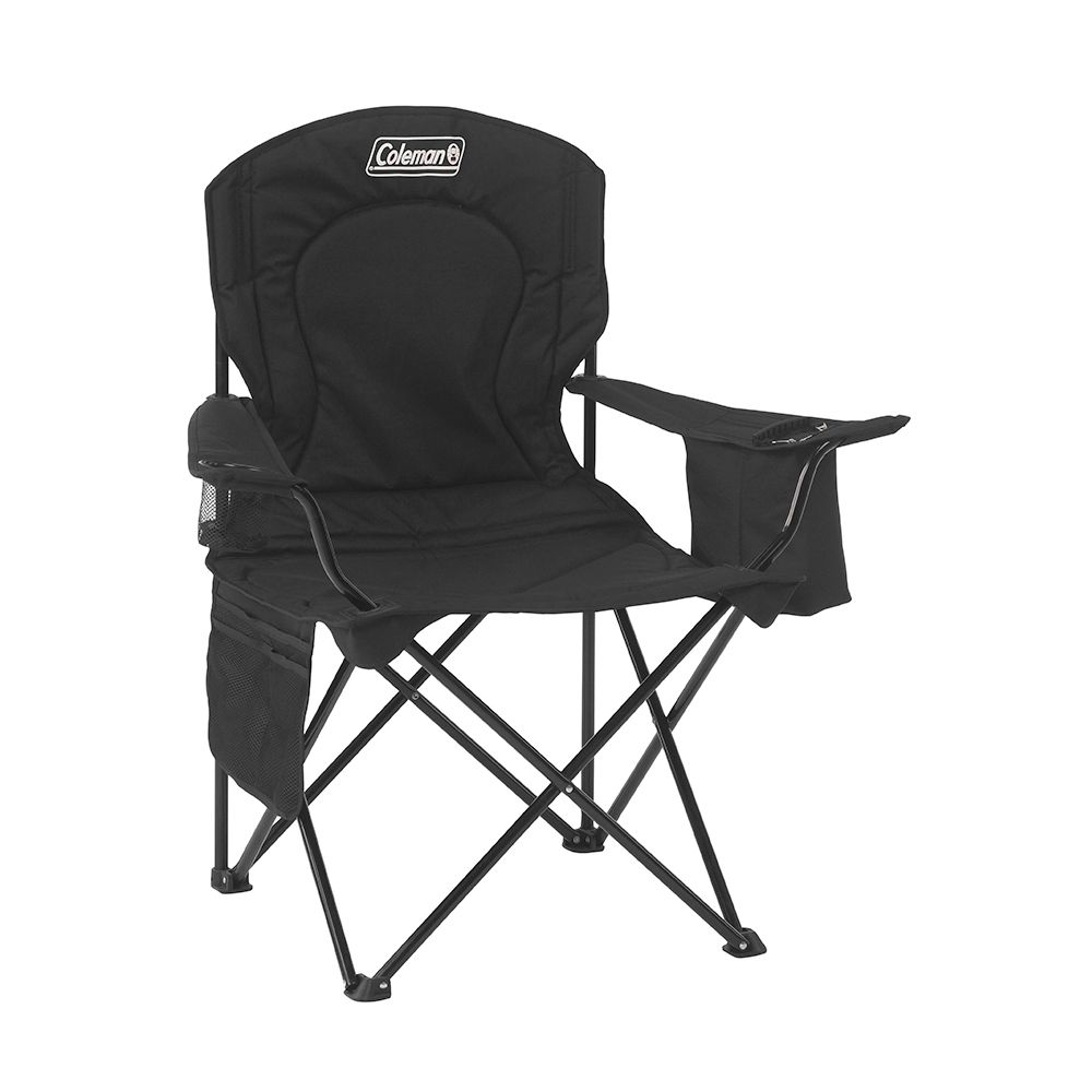Sillón Plegable Camping Director Grande Coleman Conservadora Negra