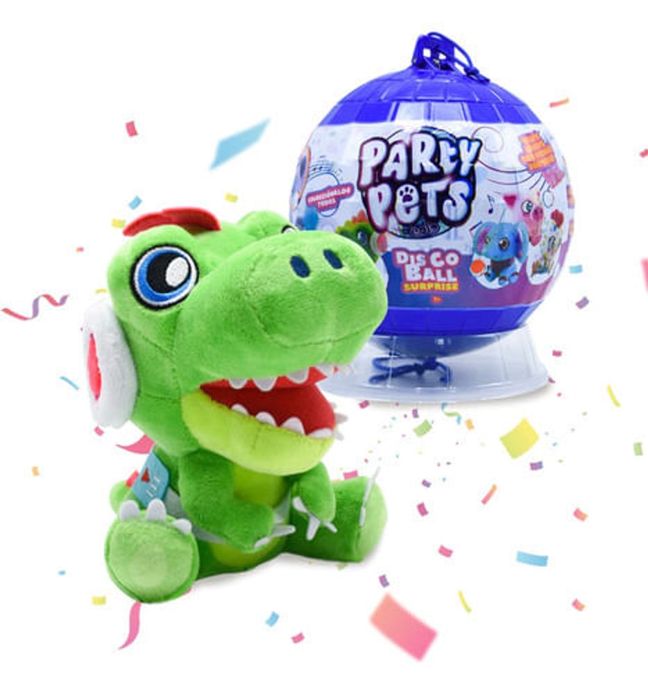 Party Pets Disco Ball Surprise Baby Dino Rex Ppdbs001