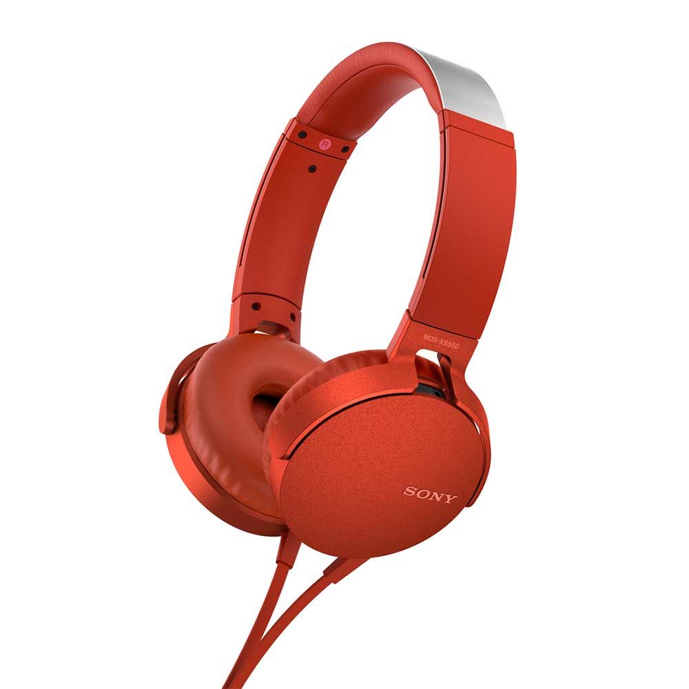 Auriculares Vincha Sony XB550APR rojo