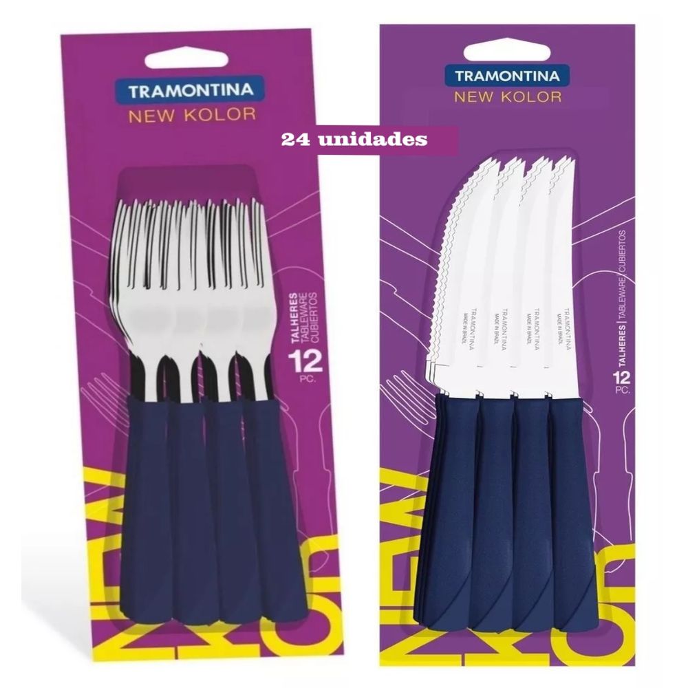 Juego De 12 Cuchillos Para Tomate Y Bistec Victorinox - Punta Redonda, Filo Ondulado, 11 Cm, Colores Variados.