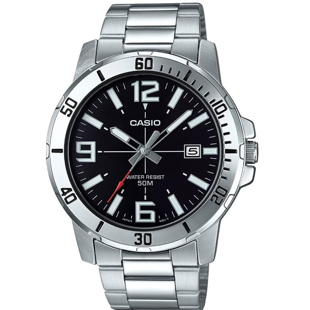 Reloj Casio Mtp-vd01d Acero Inoxidable Atm Wr Hombre