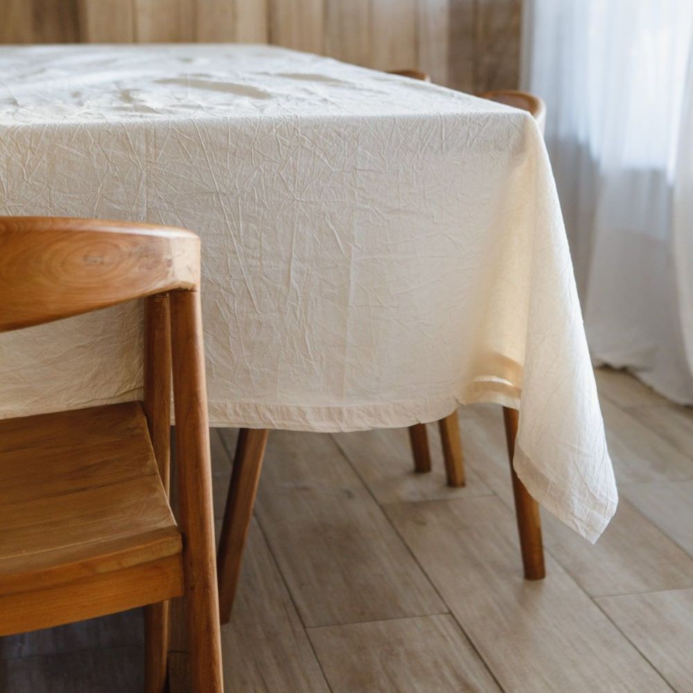 Mantel Tusor 1,4 X 2 Color Blanco