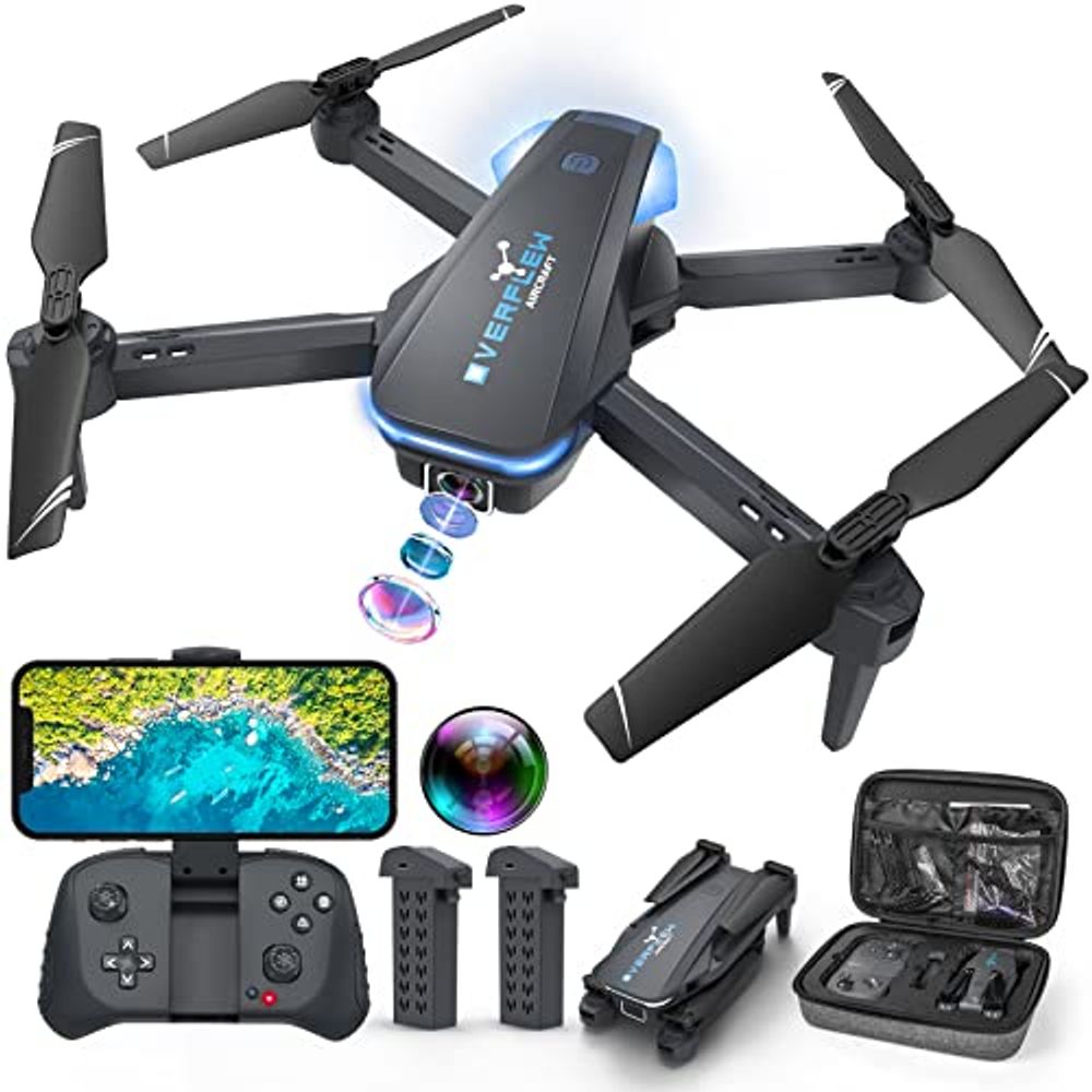 Drone con cámara 1080P para adultos y niños, FPV plegable