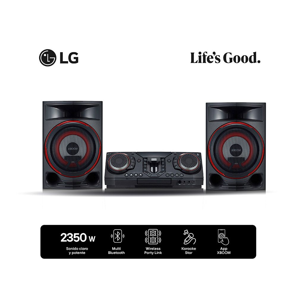 Cl87 Minicomponente LG XBOOM CL87 2350W Multi Bluetooth Karaoke Star
