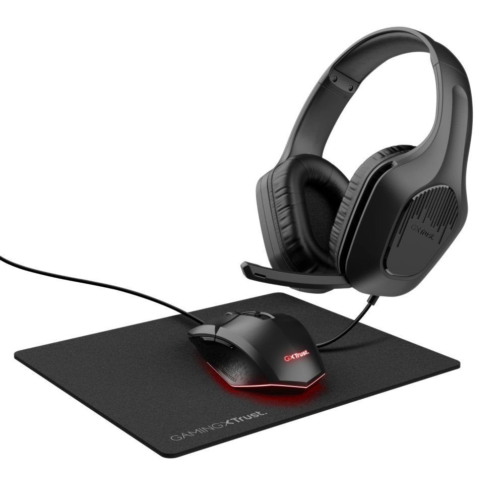 Combo Gamer TRUST Tridox Kit Gaming GXT 790 Bundle Black