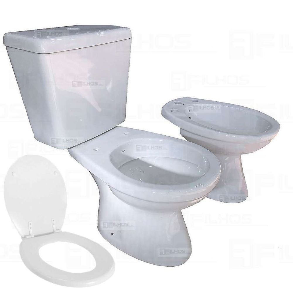 Combo Inodoro Ba O Mochila Bidet Italiana Capea Roca P