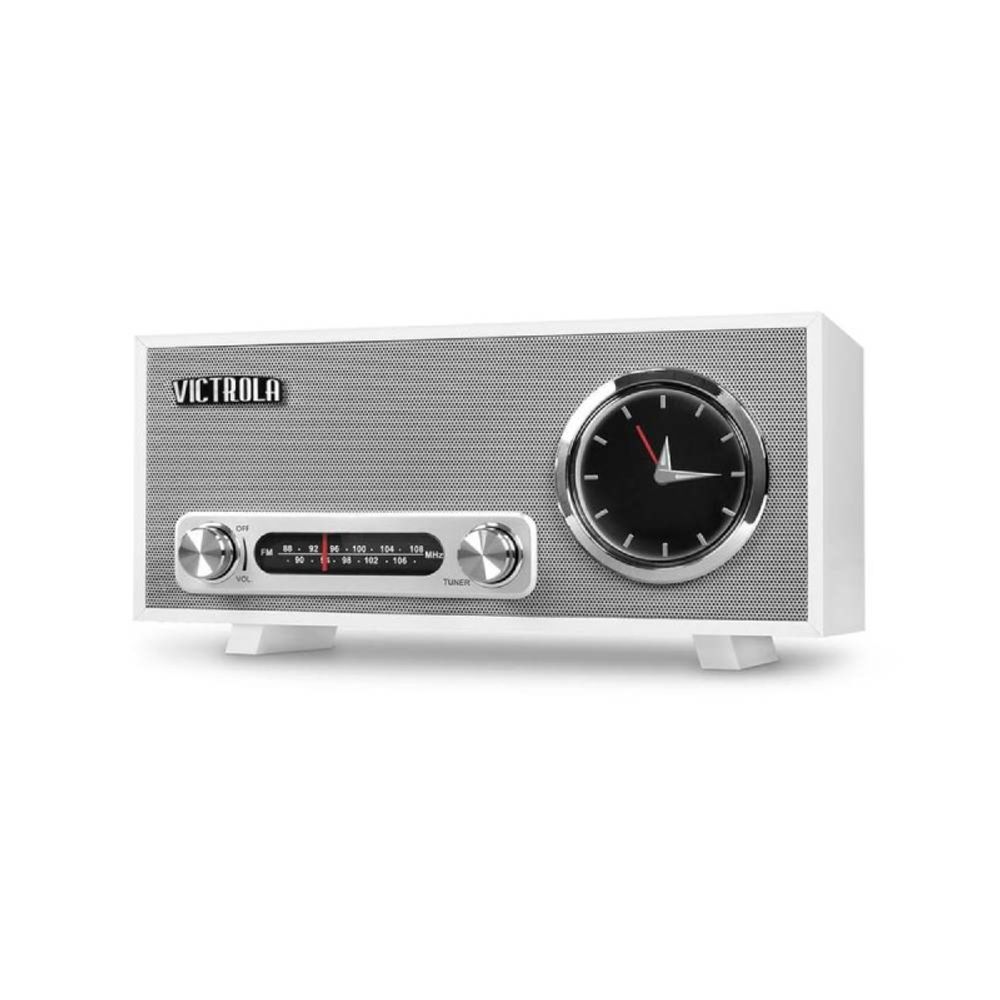 Radio Reloj Analog Victrola Broadway Bluetooth Vc150wht
