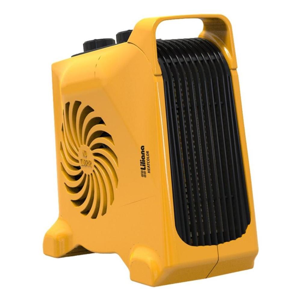 Caloventor HEATCOLOR Liliana 1000w.2000w amarillo doble posicion de uso gtia 6m.