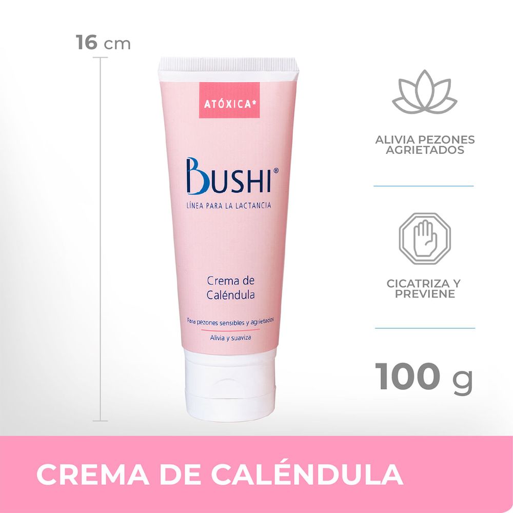 Bushi Crema De Caléndula Alivia Grietas Del Pezón - Farmacia