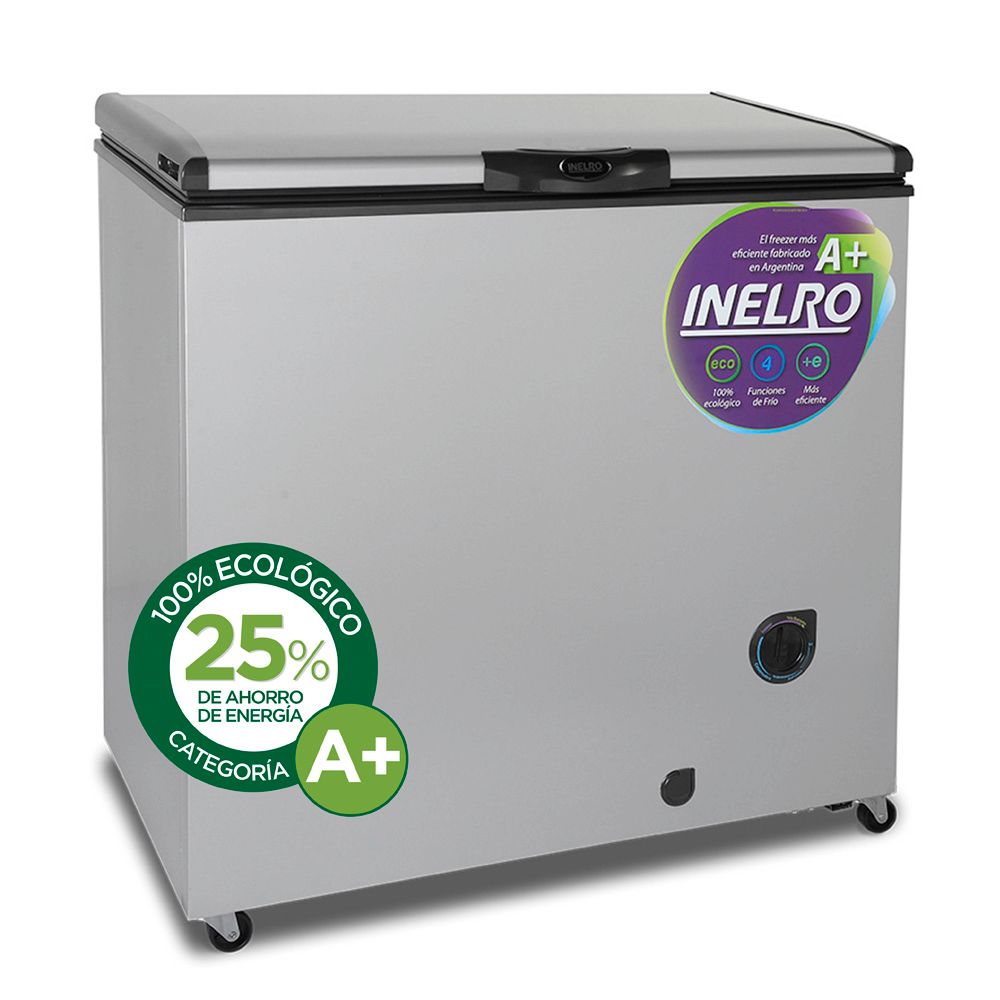 Freezer Horizontal Inelro FIH270P+ 215 Lts Gris Plata
