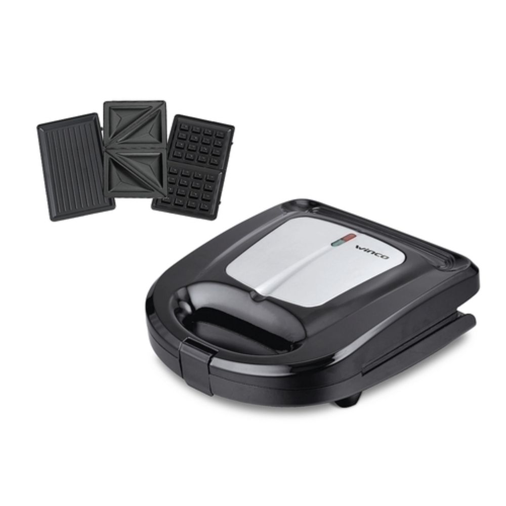 Sandwichera Tostadora Grill Panini Waflera En Winco W340