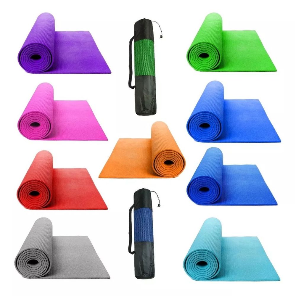 Mat Yoga Pilates Fitness Gym 6mm 180x065 Colores