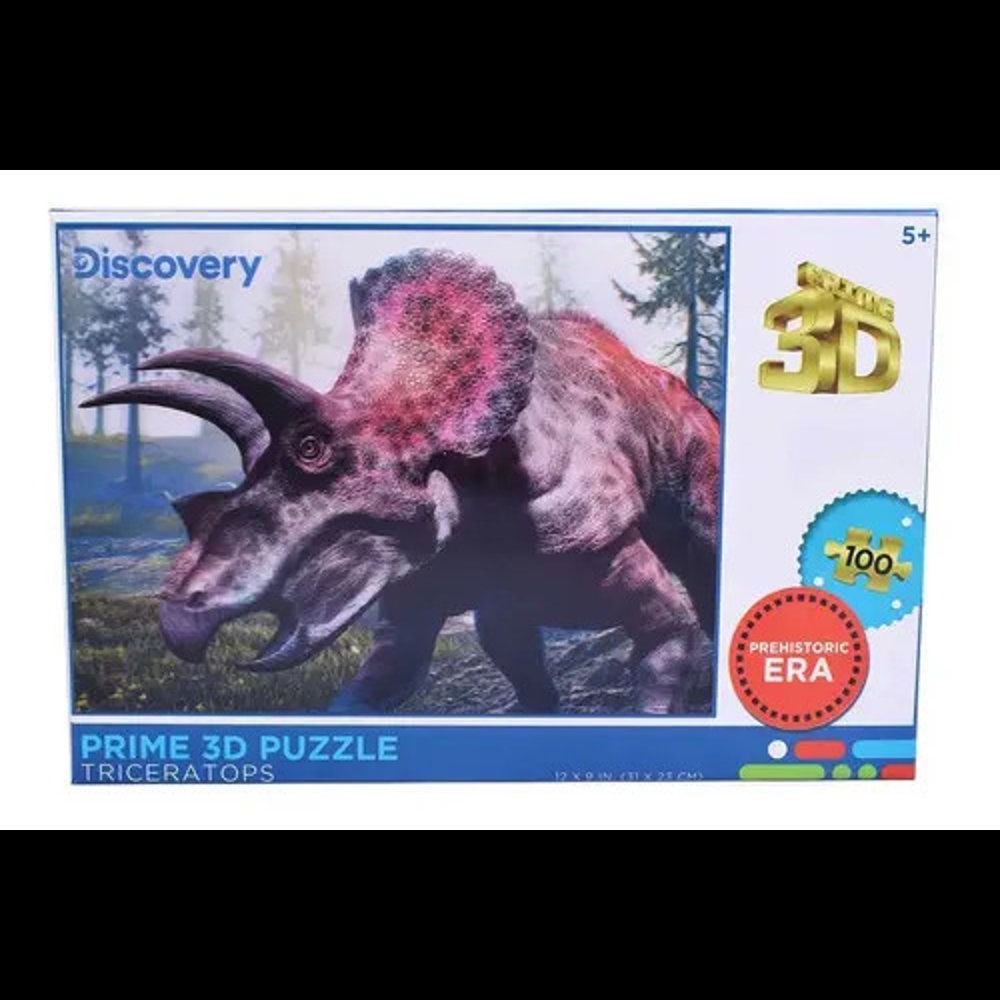 Puzzle Rompecabezas Prime 3d Triceratops X100 Discovery