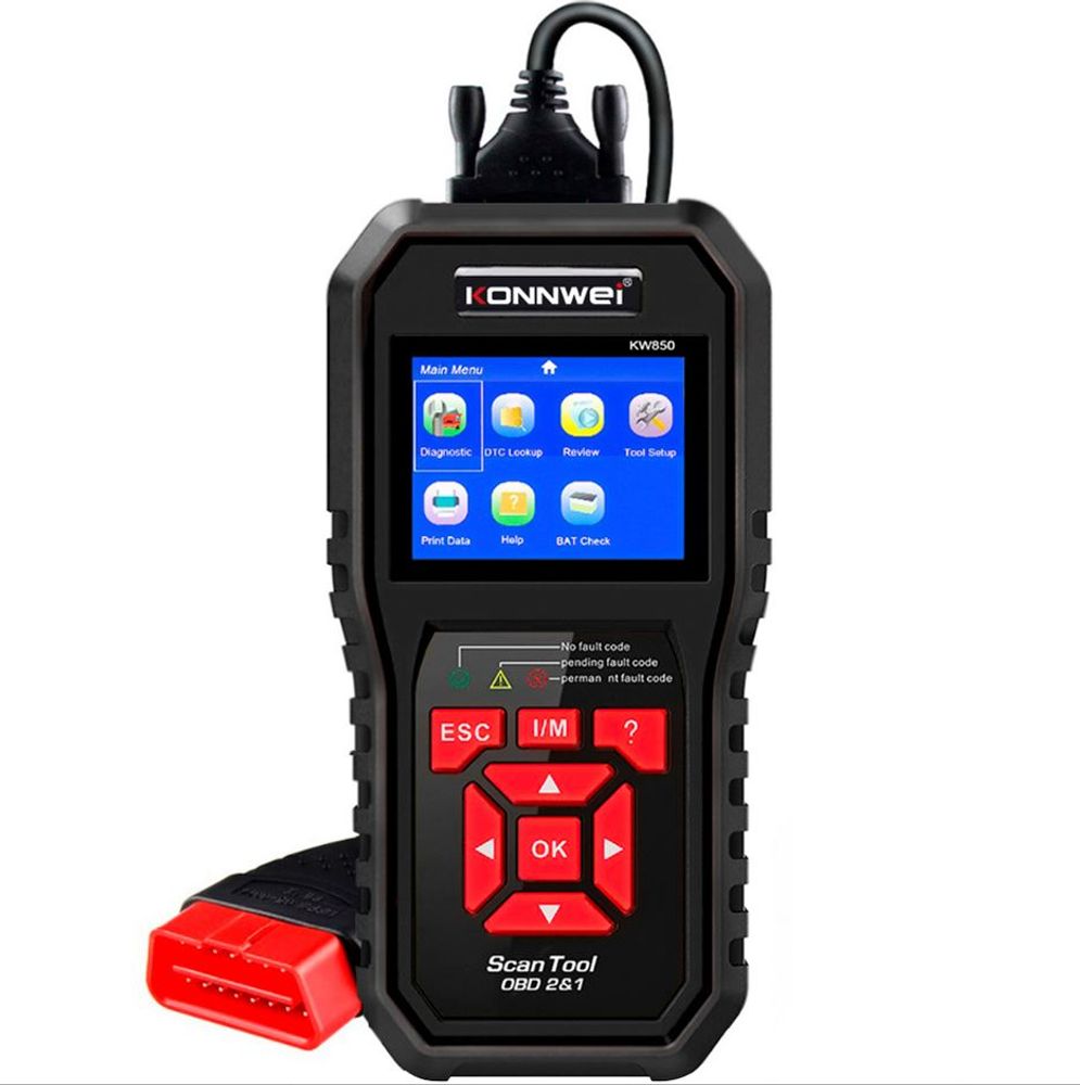 Scanner Automotriz Konwei KW850 Profesional OBD2 Diagnóstico Multimarca