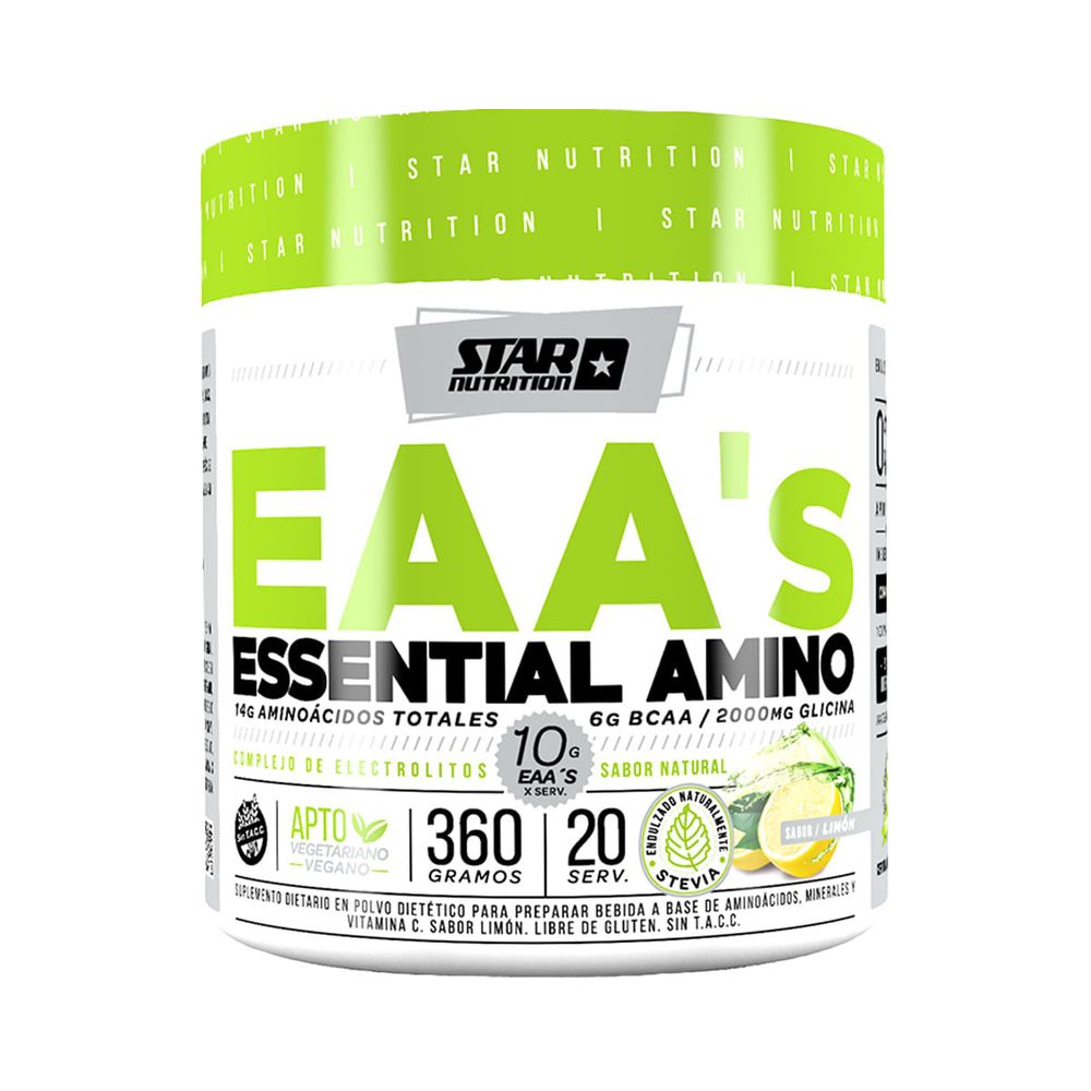 Suplemento Star Nutrition Essential Amino 360 g Sabor Limón