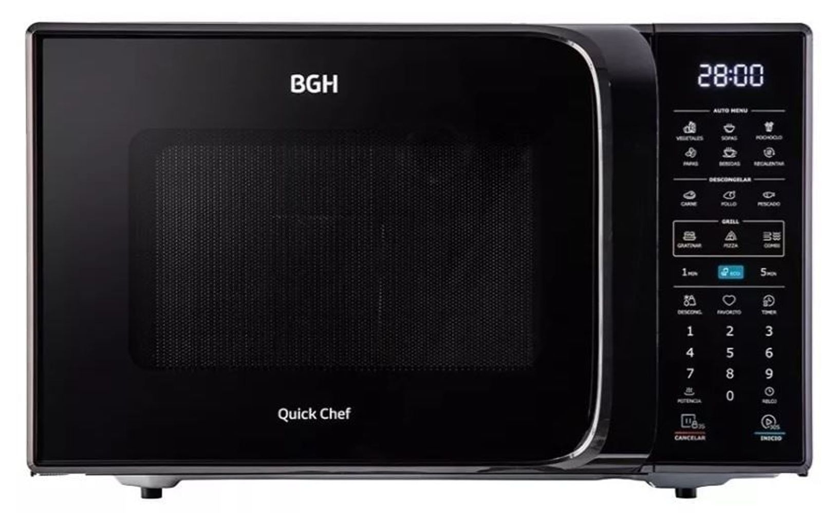 Microondas Grill BGH B228DN20 Negro 28L 220V