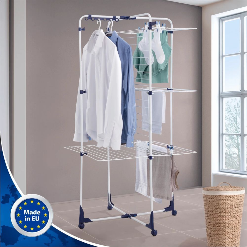 Tender Leifheit Alto Inox Int/ext 34m Secado Con Ruedas