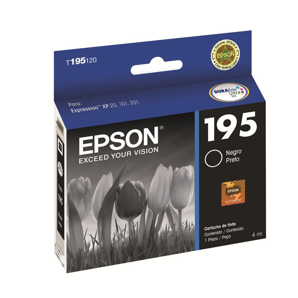 Cartucho de tinta Epson 195 T195120-AL Negro