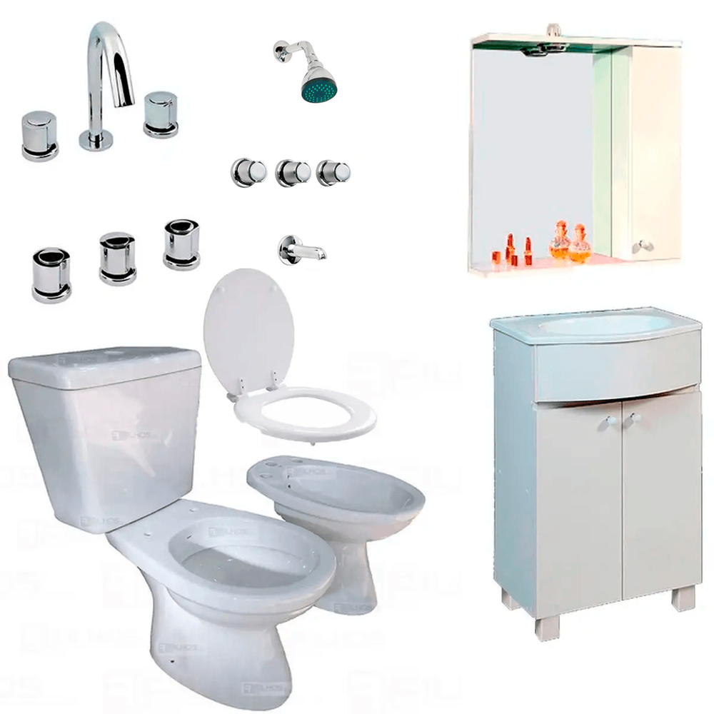 Bidet Roca Capea Italiana Griferia Austral Combo Baño