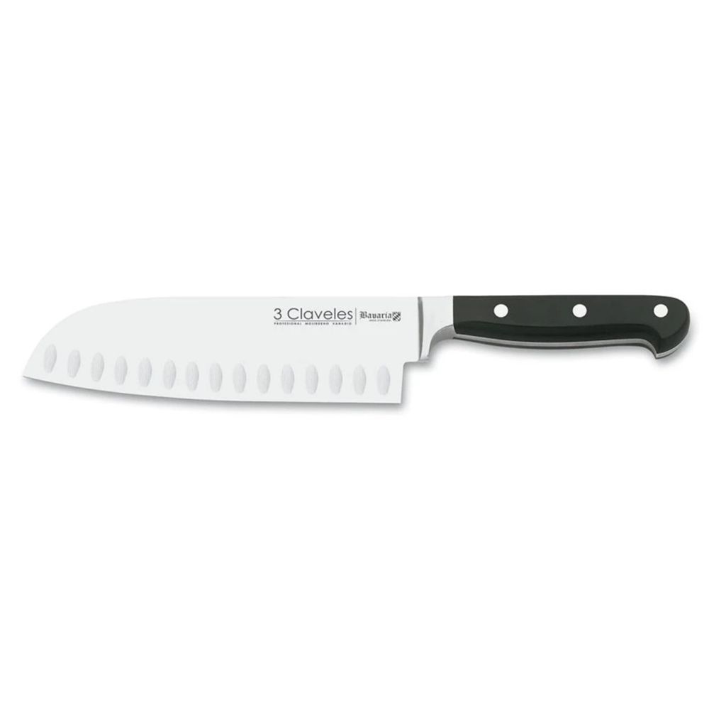 3 Claveles Coltello Per Prosciutto Con Alveoli - Lama 24 Cm