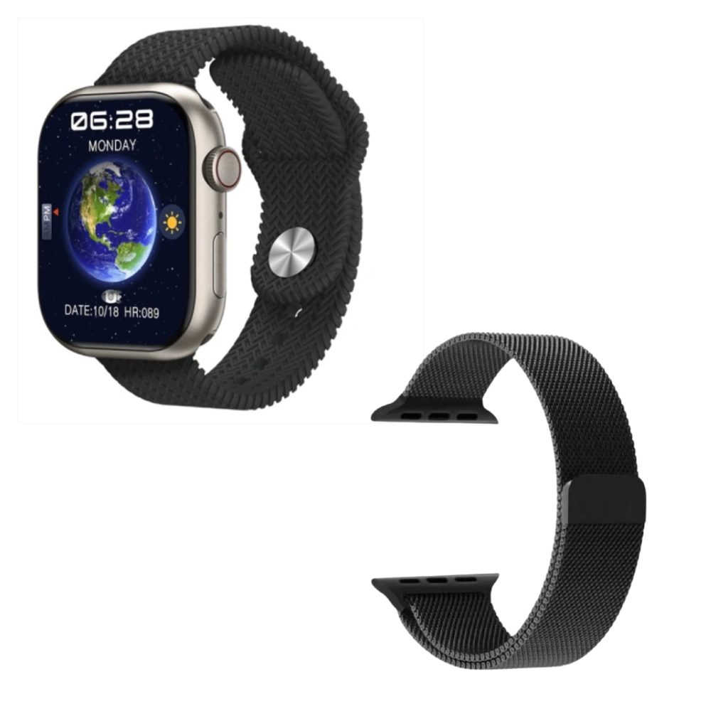 Smartwatch HK9 Pro Max Plus 2gb de Almacenamiento Doble Malla